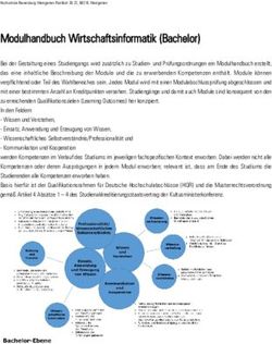 Modulhandbuch Wirtschaftsinformatik (Bachelor) - RWU