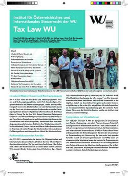 Tax Law WU Institut für Österreichisches und Internationales Steuerrecht der WU