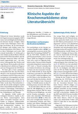 Klinische Aspekte der Knochenmark&ouml;deme: eine Literatur&uuml;bersicht - Springer LINK