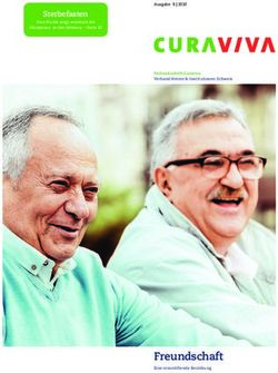 Freundschaft - Sterbefasten - CURAVIVA Schweiz