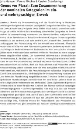 Genus vor Plural: Zum Zusammenhang der nominalen Kategorien im ein- und mehrsprachigen Erwerb