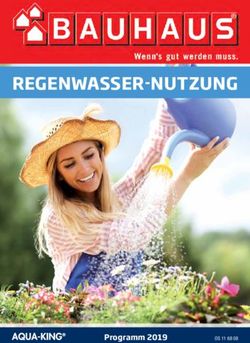 RegenwasseR-nutzung - Programm 2019 OS 11 68 08 - Bauhaus