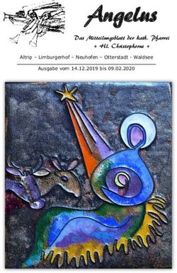 Angelus Das Mitteilungsblatt der kath. Pfarrei + Hl. Christophorus + - Altrip - Limburgerhof - Neuhofen - Otterstadt - Waldsee - Pfarrei Hl ...