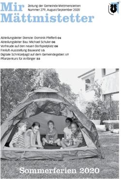 Sommerferien 2020 - Mettmenstetten