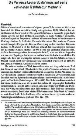 Die Verweise Leonardo da Vincis auf seine verlorenen Traktate zur Mechanik* - Nomos eLibrary