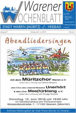 STADT WAREN (M&Uuml;RITZ) HEILBAD - Amtliches Mitteilungsblatt der Stadt Waren (M&uuml;ritz) mit Ortsteilen - Waren M&uuml;ritz