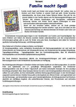 Familie macht Spa&szlig;! Vorwort - Stadt Elmshorn
