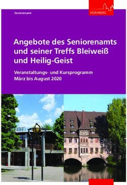 Angebote des Seniorenamts und seiner Treffs Bleiwei&szlig; und Heilig-Geist - Veranstaltungs- und Kursprogramm M&auml;rz bis August 2020 - Stadt N&uuml;rnberg