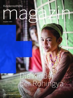 Die Kinder der Rohingya - Kindernothilfe