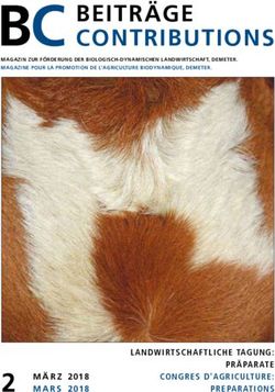 BEITRÄGE CONTRIBUTIONS - Demeter Schweiz