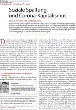 Soziale Spaltung und Corona-Kapitalismus - ScienceOpen