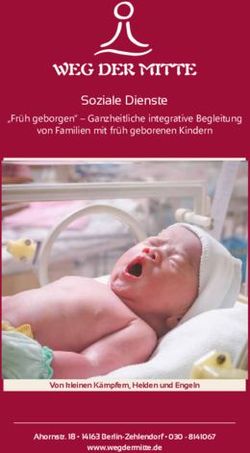 Soziale Dienste "Früh geborgen" - Ganzheitliche integrative Begleitung von Familien mit früh geborenen Kindern