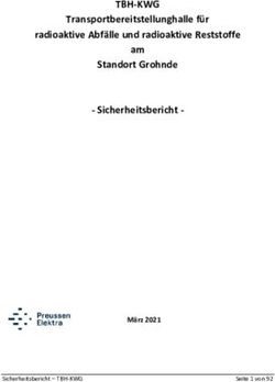 TBH-KWG Transportbereitstellunghalle f&uuml;r radioaktive Abf&auml;lle und radioaktive Reststoffe am Standort Grohnde - Sicherheitsbericht - M&auml;rz 2021