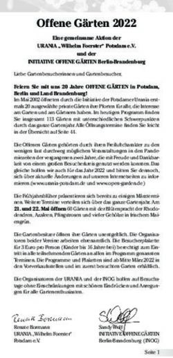 Offene Gärten 2022 Meetingpoint Potsdam