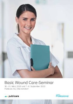 Basic Wound Care-Seminar - 30.- 31. M&auml;rz 2020 und 7.- 8. September 2020 Publicare AG, Oberrohrdorf