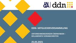 DDN-MITGLIEDERVERSAMMLUNG - 25.05.2021 UNTERNEHMENSGRENZEN ÜBERWINDEN - KOLLABORATIV VORANSCHREITEN