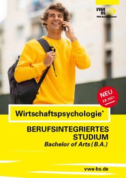 Wirtschaftspsychologie* - BERUFSINTEGRIERTES STUDIUM Bachelor of Arts (B.A.) - VWA Business School