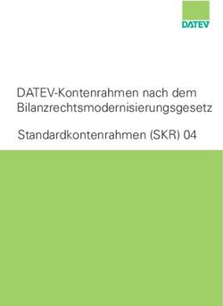 DATEV-Kontenrahmen nach dem Bilanzrechtsmodernisierungsgesetz Standardkontenrahmen (SKR) 04