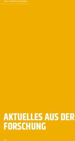 AKTUELLES AUS DER FORSCHUNG - IDZ Jena