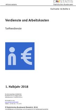 Verdienste und Arbeitskosten - Tarifverdienste - Halbjahr 2018