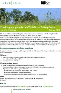 Erhaltung der genetischen Vielfalt von Futterpflanzen "in-situ-Erhaltung" Chancen und Strategien f&uuml;r den Ackerbau im Aargau