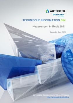TECHNISCHE INFORMATION BIM - Neuerungen in Revit 2021 Ausgabe Juni 2020 - AUTODESK TECHNICAL SPECIALISTS AEC AKG Software