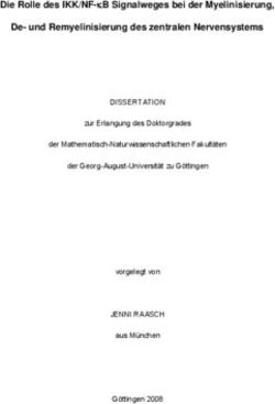 Die Rolle des IKK/NF-&kappa;B Signalweges bei der Myelinisierung, De- und Remyelinisierung des zentralen Nervensystems