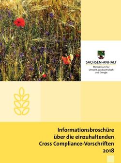 Informationsbroschüre über die einzuhaltenden Cross Compliance-Vorschriften 2018 - Ministerium für Umwelt, Landwirtschaft und Energie