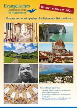 Unsere Leserreisen 2020 - Erleben, woran wir glauben. Bei Reisen mit Geist und Herz - PressMatrix