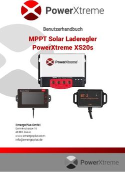 MPPT SOLAR LADEREGLER POWERXTREME XS20S - BENUTZERHANDBUCH - EMERGOPLUS GMBH DAIMLERSTRASSE 16 48683 AHAUS WWW.EMERGOPLUS.COM