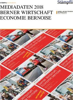 MEDIADATEN 2018 BERNER WIRTSCHAFT ECONOMIE BERNOISE - St&auml;mpfli AG