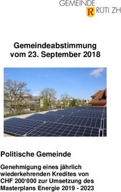 Gemeindeabstimmung vom 23. September 2018 - Politische Gemeinde Genehmigung eines j&auml;hrlich wiederkehrenden Kredites von CHF 200'000 zur Umsetzung ...