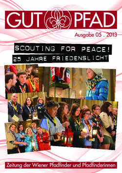 GUT PFAD Scouting for Peace! - 25 Jahre Friedenslicht