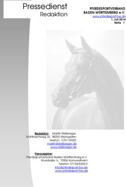 Pressedienst Redaktion - Pferdesportverband Baden-Württemberg