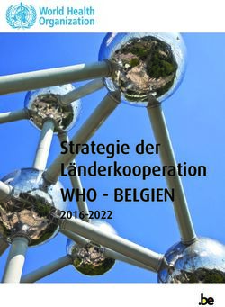 Strategie der L&auml;nderkooperation - WHO - BELGIEN 2016-2022 - WHO/Europe