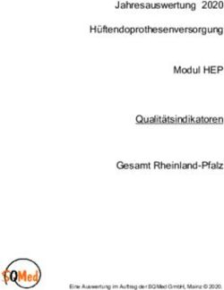 Jahresauswertung 2020 Hüftendoprothesenversorgung Modul HEP Qualitätsindikatoren Gesamt Rheinland-Pfalz