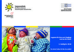 Sonnenschein Die Elternschule am Marienhospital Gelsenkirchen - Halbjahr 2018