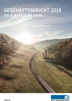 GESCHÄFTSBERICHT 2018 - NEUE AARGAUER BANK - Neue Aargauer Bank AG