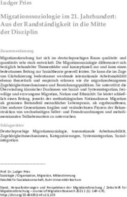 Migrationssoziologie im 21. Jahrhundert: Aus der Randständigkeit in die Mitte der Disziplin