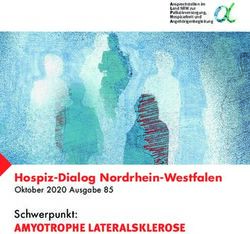 Hospiz-Dialog Nordrhein-Westfalen - Oktober 2020 Ausgabe 85 AMYOTROPHE LATERALSKLEROSE - ALPHA NRW