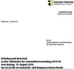 Einladung und Botschaft zu den Traktanden der Gemeindeversammlung 2019-03 vom Montag, 19. August 2019, um 20.30 Uhr im Gemeinde- und ...