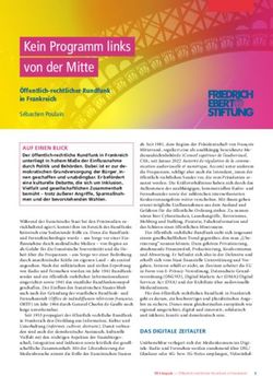 Kein Programm links von der Mitte - Öffentlich-rechtlicher Rundfunk in Frankreich - Bibliothek der Friedrich ...