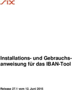 Installations- und Gebrauchs-anweisung für das IBAN-Tool - Release 27.1 vom 12. Juni 2015