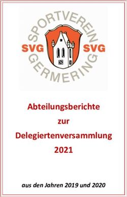 Abteilungsberichte zur Delegiertenversammlung 2021 - aus den Jahren 2019 und 2020 - SV ...