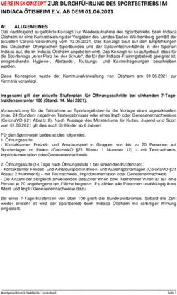 VEREINSKONZEPT ZUR DURCHF&Uuml;HRUNG DES SPORTBETRIEBS IM INDIACA &Ouml;TISHEIM E.V. AB DEM 01.06.2021 - Indiaca &Ouml;tisheim
