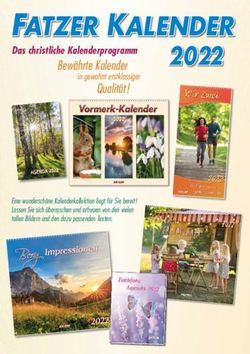 FATZER KALENDER 2022 - fatzerverlag.ch