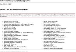 Schweine Plus Gesundheitsprogramme - Schweizerischer ...