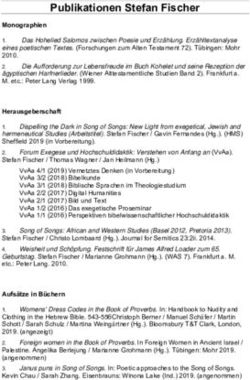 Publikationen Stefan Fischer - Institut für Alttestamentliche ...