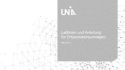 Leitlinien und Anleitung f&uuml;r Pr&auml;sentationsvorlagen - M&auml;rz 2019