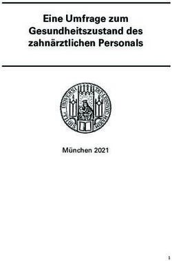 Eine Umfrage zum Gesundheitszustand des zahnärztlichen Personals - München 2021
